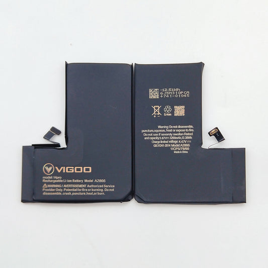 VIGOO High Capacity Battery for iPhone 14 Pro - 3200mAh